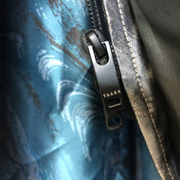 Taakk Mens Large Marble Trench Coat Long Oversized - Picture 5 of 8